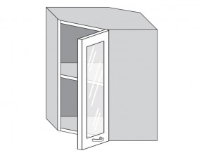 1.60.3у Шкаф настенный (h=720) угловой на 600мм со стекл. дверцей в Мегионе - megion.магазин96.com | фото