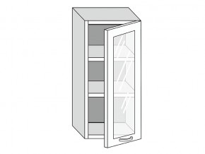 19.40.3 Шкаф настенный (h=913) на 400мм с 1-ой стекл. дверцей в Мегионе - megion.магазин96.com | фото