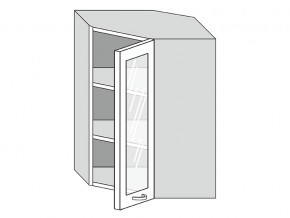 19.60.3у Шкаф настенный (h=913) угловой на 600мм со стекл. дверцей в Мегионе - megion.магазин96.com | фото