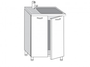 2.60.2мн Шкаф-стол на 600мм под накладную мойку с 2-мя дверцами в Мегионе - megion.магазин96.com | фото