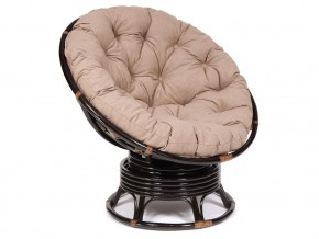 Кресло-качалка Papasan w 23/01 B с подушкой Antique brown, экошерсть Коричневый в Мегионе - megion.магазин96.com | фото