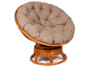 Кресло-качалка Papasan w 23/01 B с подушкой Cognac, экошерсть Коричневый в Мегионе - megion.магазин96.com | фото