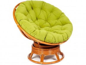 Кресло-качалка Papasan w 23/01 B с подушкой Cognac, флок Олива в Мегионе - megion.магазин96.com | фото