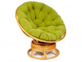 Кресло-качалка Papasan w 23/01 B с подушкой Honey, флок Олива в Мегионе - megion.магазин96.com | фото