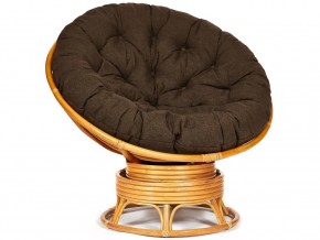 Кресло-качалка Papasan w 23/01 B с подушкой Honey, ткань Коричневый в Мегионе - megion.магазин96.com | фото