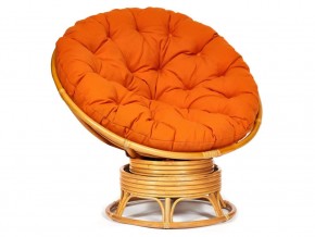 Кресло-качалка Papasan w 23/01 B с подушкой Honey, ткань Оранжевый в Мегионе - megion.магазин96.com | фото