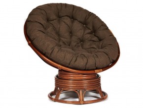 Кресло-качалка Papasan w 23/01 B с подушкой Pecan, ткань Коричневый в Мегионе - megion.магазин96.com | фото