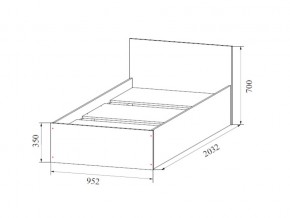 Кровать одинарная (Без матраца 0,9*2,0) в Мегионе - megion.магазин96.com | фото