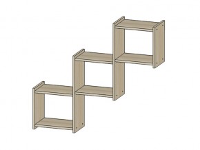 Полка Квадро ясень шимо светлый в Мегионе - megion.магазин96.com | фото