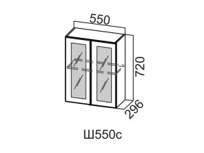 Ш550с/720 Шкаф навесной 550/720 (со стеклом) в Мегионе - megion.магазин96.com | фото