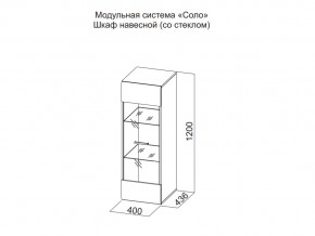 Шкаф навесной (со стеклом) в Мегионе - megion.магазин96.com | фото